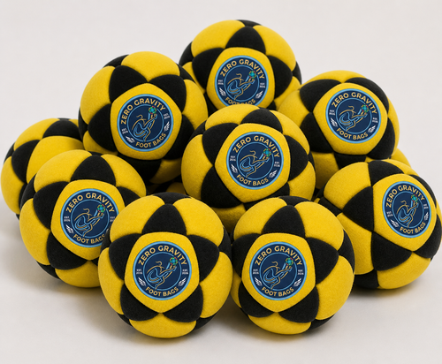 The 32-Panel Hacky Sack - Zero Gravity Foot Bagz